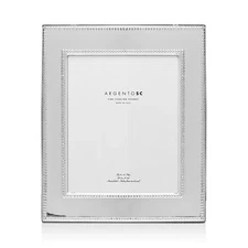 Argento Sc Amira Double Bead Sterling Silver Frame 8X10——item Include Scratches