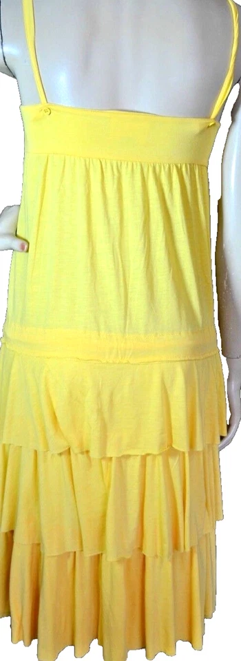 TOMMY HILFIGER Damen Träger SOMMER Kleid skirt robe XS 32 34 neu TREND  gelb - Bild 4 von 4