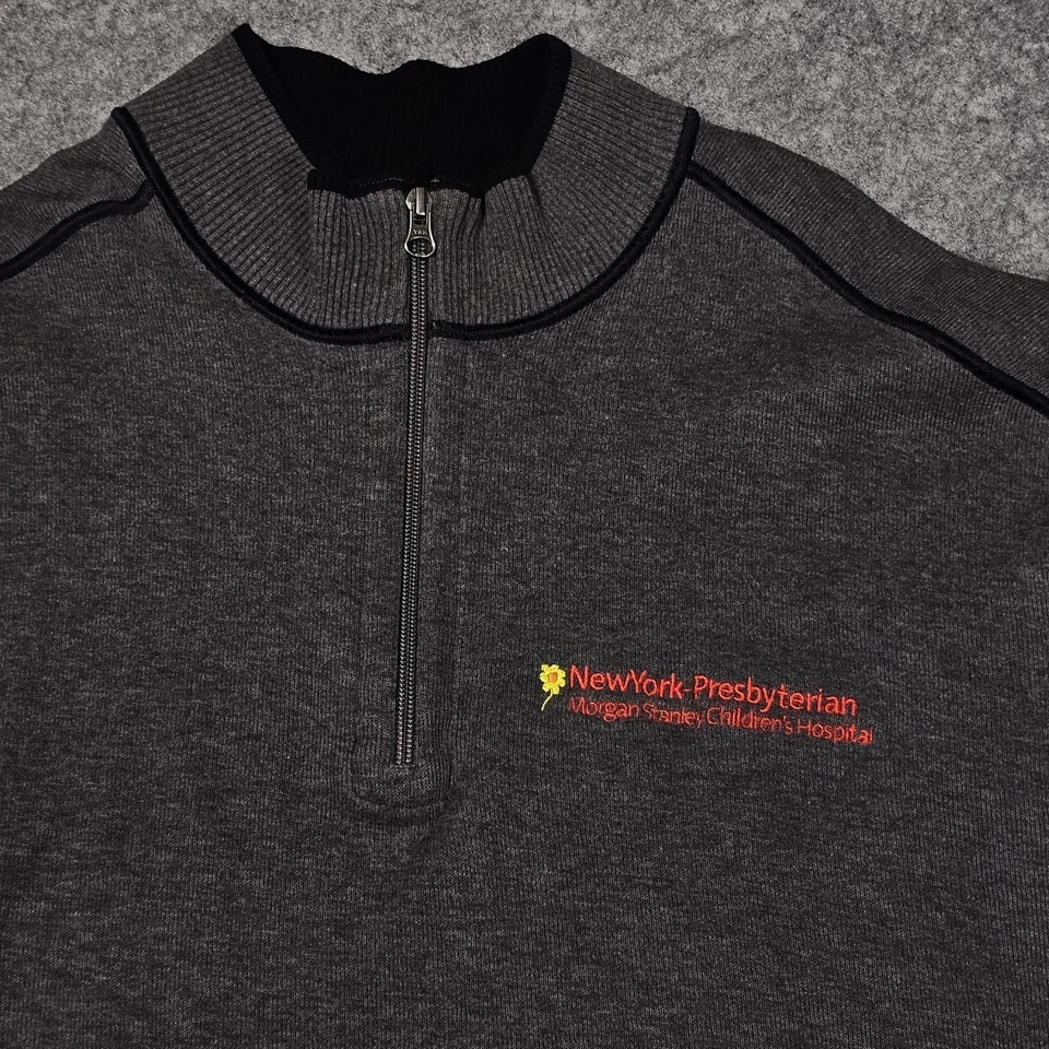 NewYork-Presbyterian Morgan Stanley Children's Hospital 1/4 Zip Sweater Men 2XL - Image 3 of 4