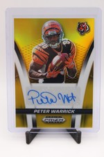 2025 Panini Prizm Black Peter Warrick (AU) GOLD PRIZM Flashback Signatures /10