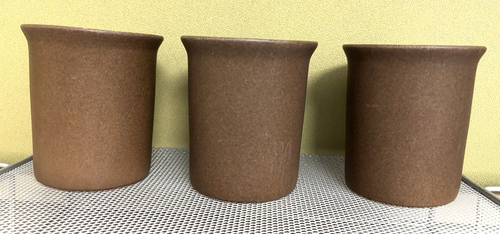 Bennington Pottery Stoneware Set of 3 Brown 1626m American Classic Mugs Vermont - Picture 4 of 7