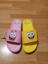 Size 12 New SpongeBob SquarePants and Patrick Star Men's Casual Slide Sandals