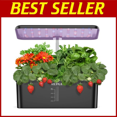 #ad Height Adjustable Indoor Garden for Herbs and Veggies $79.13