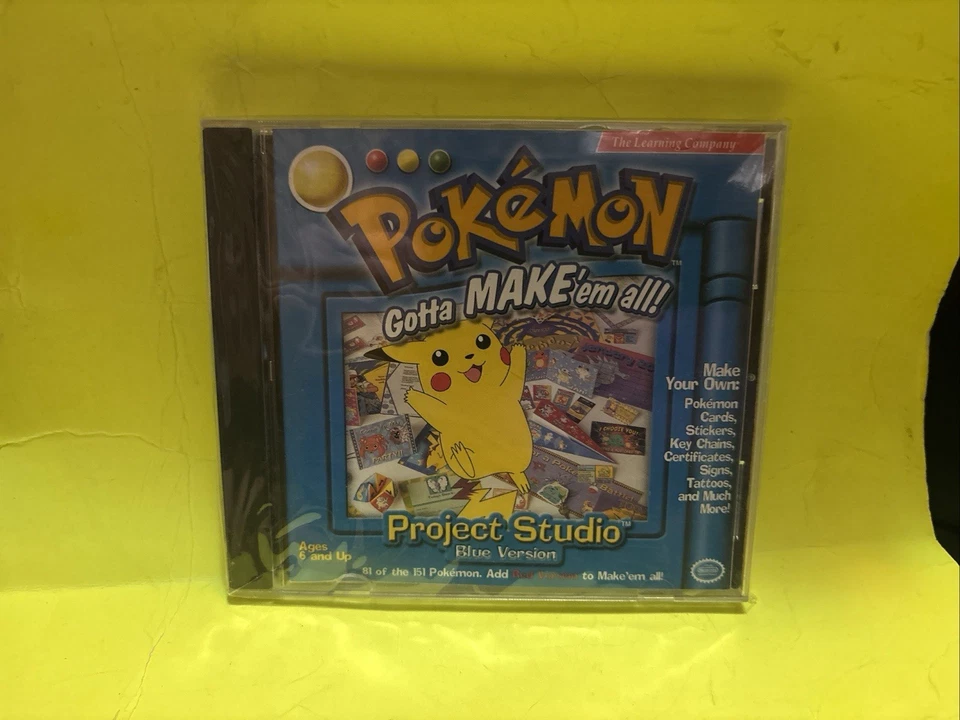 Software PC Pokemon Gotta Make em all Project Studio Blue Version NEW Jewel Case - Image 3 of 3