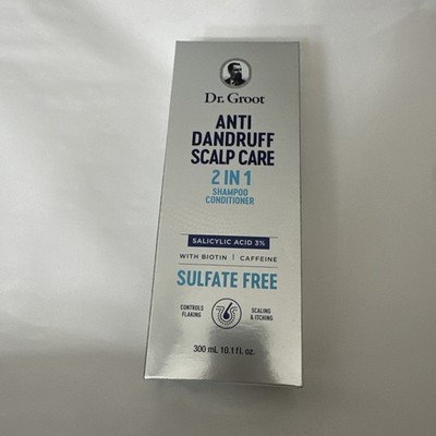 Dr Groot Anti Dandruff Scalp Care 2 in 1 Shampoo Conditioner Biotin 10oz NEW
