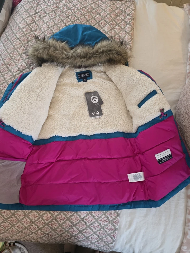 PARKA LANDS' END KIDS XL/16 KIDS EXPEDITION IMPERMEABLE INVIERNO PLUMÓN NUEVA CON ETIQUETAS Foto 2 de 4