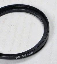 Step-up Ring Metal 55-58mm 55mm Lens to 58mm Filter 55mm-58mm 55-58 StepUp