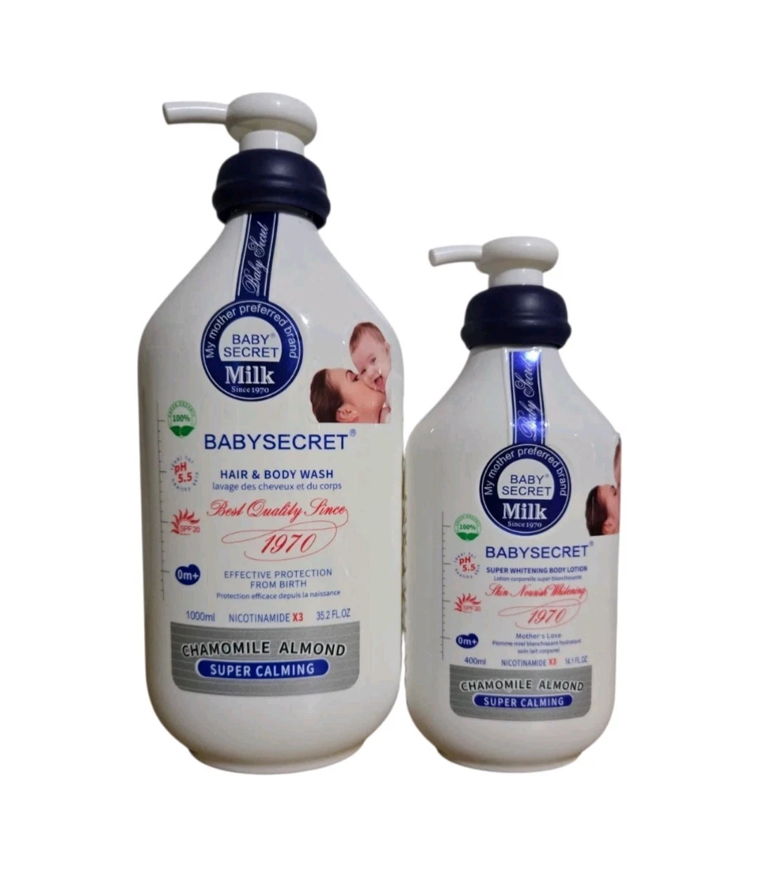 Baby Secret Super Whitening Chamomile Almond Lotion, Wash Protects From Day Old
Opens in a new windo