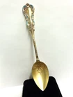 Sterling Silver Fruit Spoon w/blue enamel Gorham #843 patt sz 5.25 in wgt 17.1gr