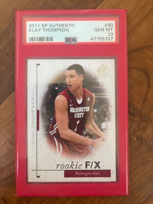 2011-12 SP Authentic Klay Thompson RC F/X PSA 10 | eBay