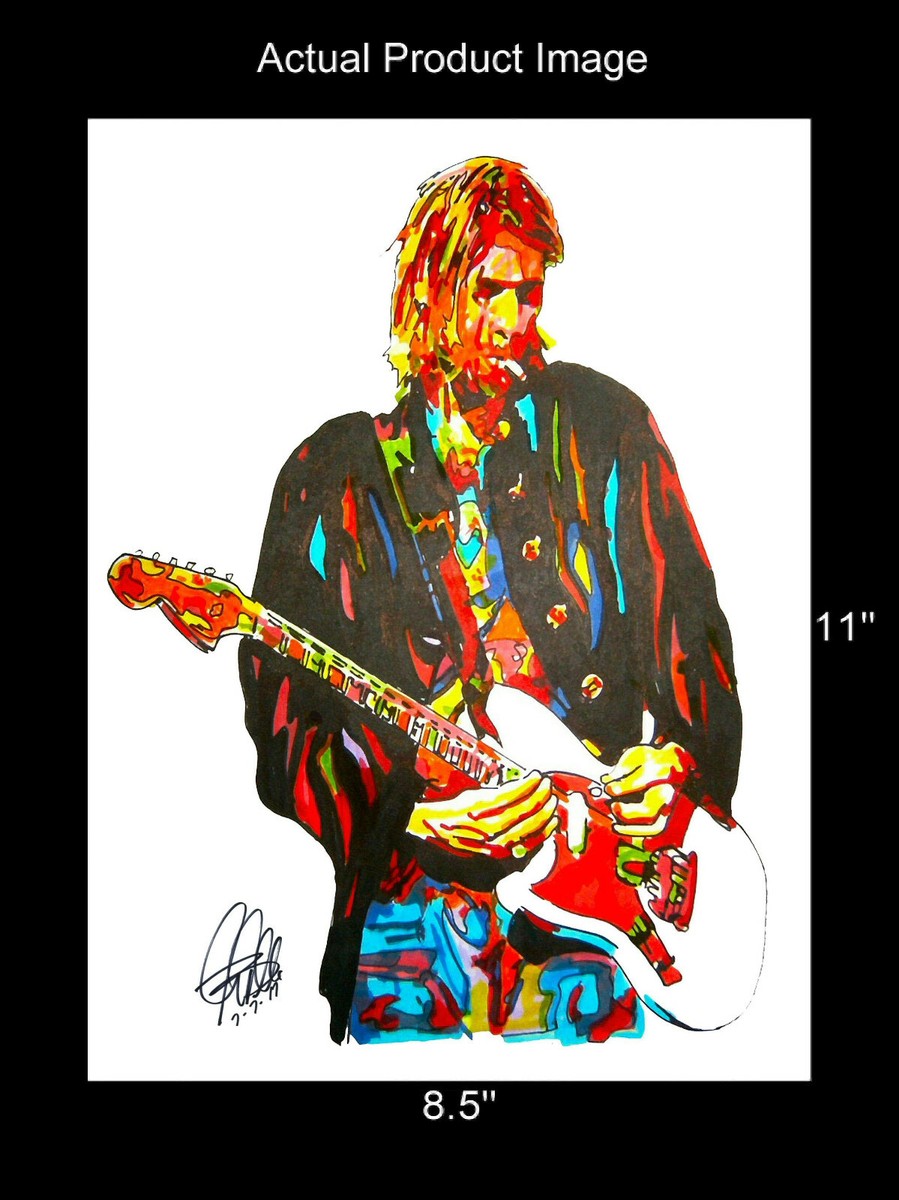 油絵原画　Kurt Cobain Kurt - oil on canvas 16”x20” This painting is sold. Thank