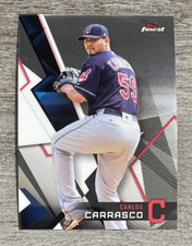 Carlos Carrasco 2018 Topps Finest Indians #26  *7411*