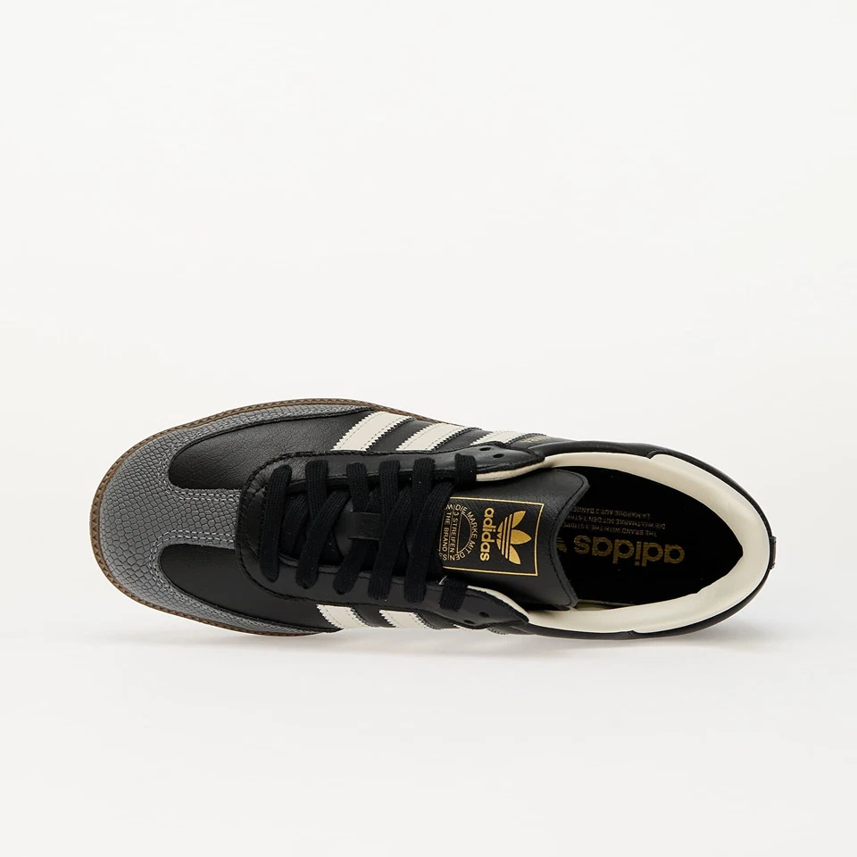 W Adidas Originales Samba OG Negro Blanco Dorado JR8165 WMNS Zapatos Tenis Foto 3 de 4