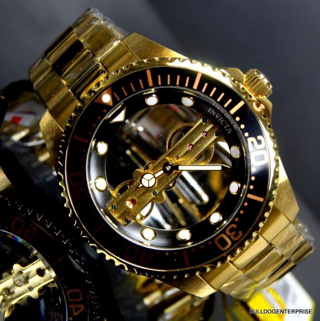 Invicta Pro Diver da Uomo 47mm Meccanico Fantasma Ponte placcata Oro SS  Orologio | Acquisti Online su eBay