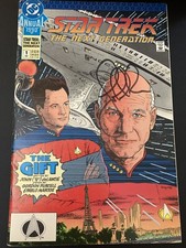 John De Lancie Autografowany komiks Star Trek Next Generation - Rocznik #1 Nowy