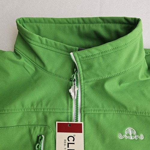 Clique Bright Green Jacket XL Raincoat St Patrick’s Day Adjustable Sleeve Waist - Picture 3 of 18