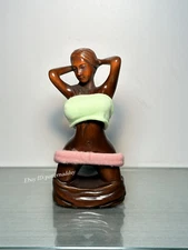 Antique Handicrafts Kneeling Posture Beautiful Figures Boxwood Home Decorations