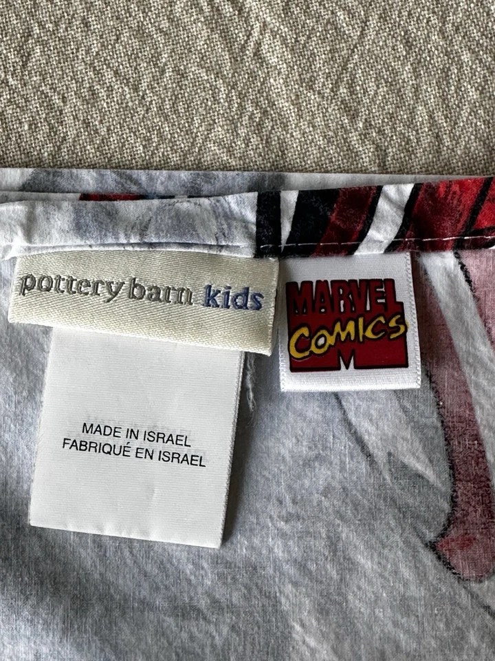 Pottery Barn Kids ~ Marvel Comics ~ Capitán América ~ Sábana plana doble de algodón Foto 3 de 4
