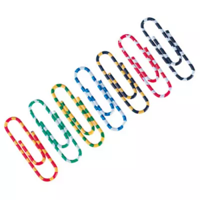 200 x Alco Büroklammern Aktenklammern Zebra bunt gestreift 28mm 2256-26