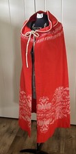 Vintage Red Decorative Costume Cape One Size