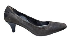 Prada Pumps Leather 90s Y2K Vintage Brown-Black Mottled Kitten Heel EU 40.5