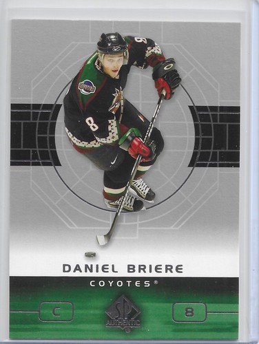 2002 SP Authentic Daniel Briere #71 card