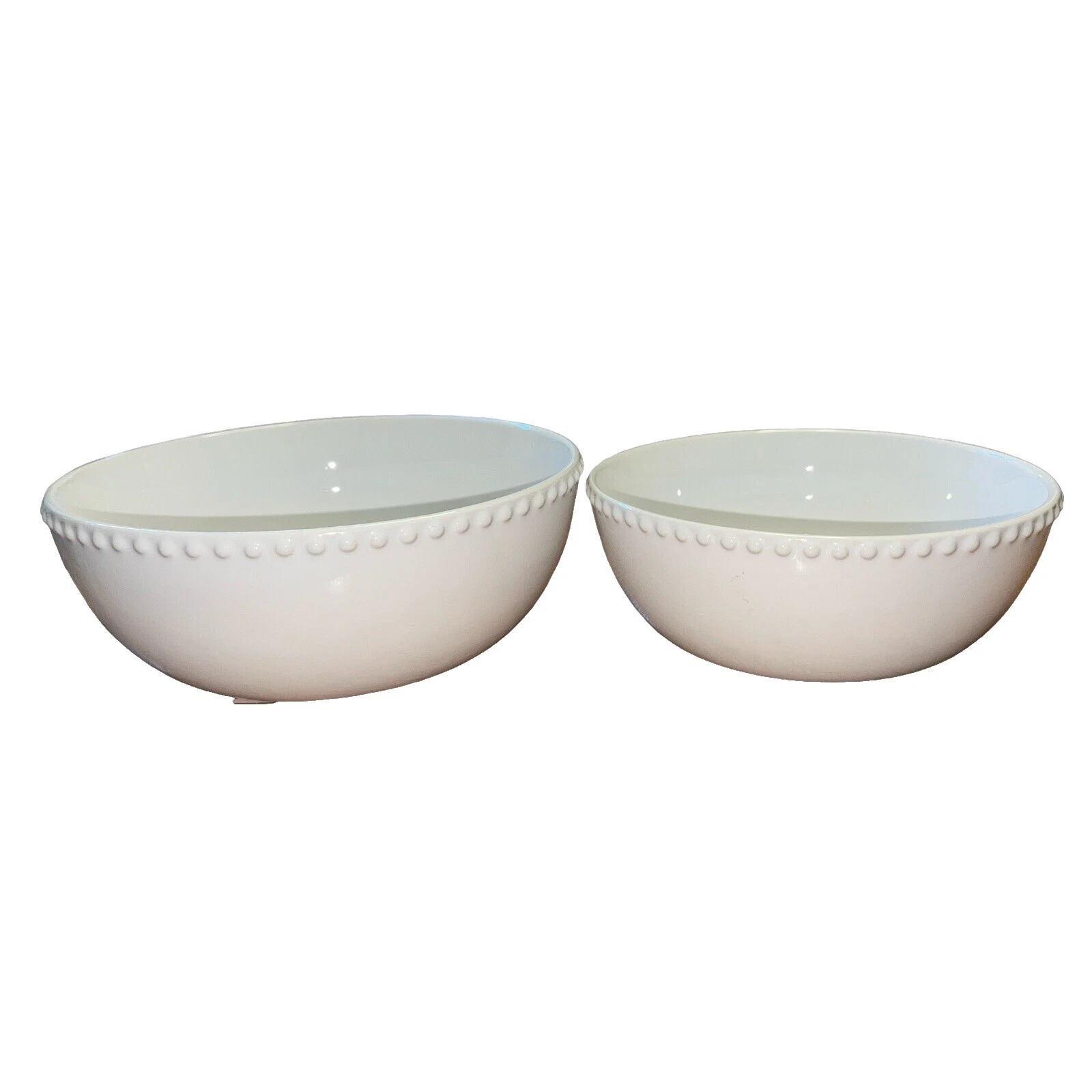 Tazones de cerámica blanco Bowl Set Vajilla