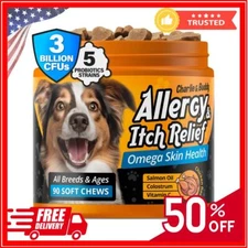 Dog Allergy Itch Relief & Immune Chews for Dogs with Omega 3 Itchy Skin
