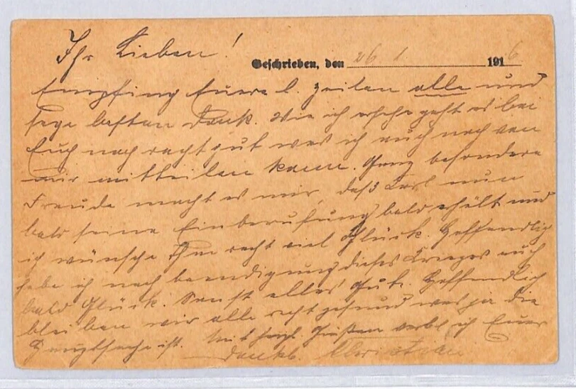 GERMANY WW1 Card Military FPO 5th Army 1916 Unit Cachet {samwells-covers}ZV78 - Image 3 of 4