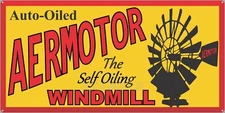 AERMOTOR WINDMILLS FEED STORE VINTAGE OLD FARM SIGN REMAKE ALUMINUM SIZE OPTIONS