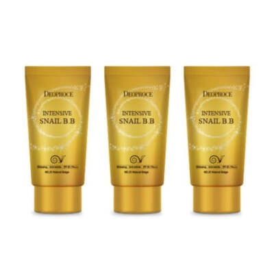 Deoproce Intensive Snail BB Cream No.21 Natural Beige SPF50+ PA+++ 50ml*3Pcs