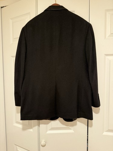 Vintage Evan Picone Black Cashmere Blazer- Size 42Short - Picture 2 of 5