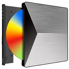 External CD DVD Drive Portable USB 3.0 and -C Ultra-Slim DVD Player DVD Burne...