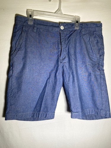 Blue Denim Color Cotton Dad Shorts | eBay