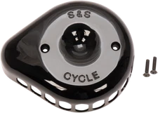 S & S Cycle Black Stealth Mini Teardrop Air Cleaner Covers 170-0366