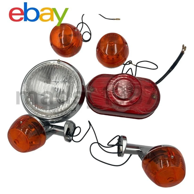 Honda c70 c 70passport head tail brake signal lamp set Free shipping OEM Foto 4 de 4