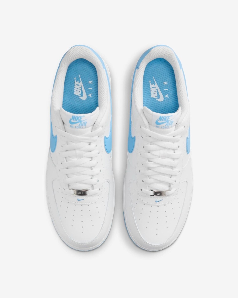 Size 8 - Nike Air Force 1 '07 White Aquarius Blue for sale online