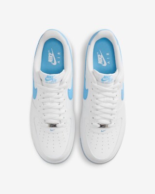 Size 8 - Nike Air Force 1 '07 White Aquarius Blue for sale online