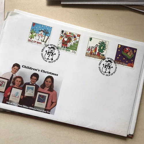 Isle of Man Stamps First Day Cover 1996 Children’s Christmas UNADDRESSED FDC