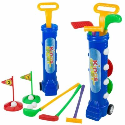 Kinder Golfschläger Set Garten Kunststoff Spielzeug Wagen Sommer Strand Outdoor