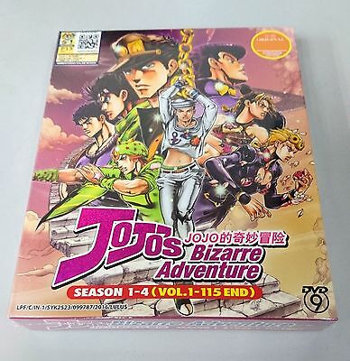 Jojo S Bizarre Adventure Complete Anime Season 1 4 Tv Ep 1 115 End Dvd Box Ebay