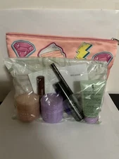 Clinique 8 PCS Travel Size Makeup Skincare Samples Gift Set Pink Diamond Bag
