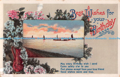 R501557 Beste Wünsche zum Geburtstag Möge jeder Geburtstagswunsch senden ich 1913