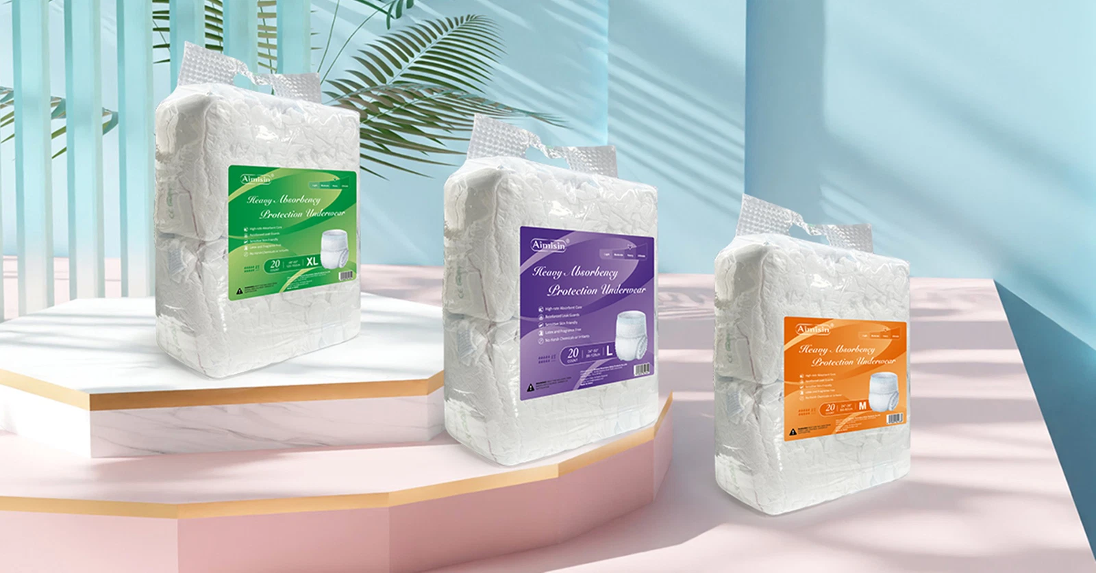 Aimisin Adult Incontinence Underwear for Men Women,Overnight Heavy Absorbency
Opens in a new window 
