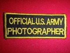 Vietnam War Tab Patch Official U.S. Army Photographer