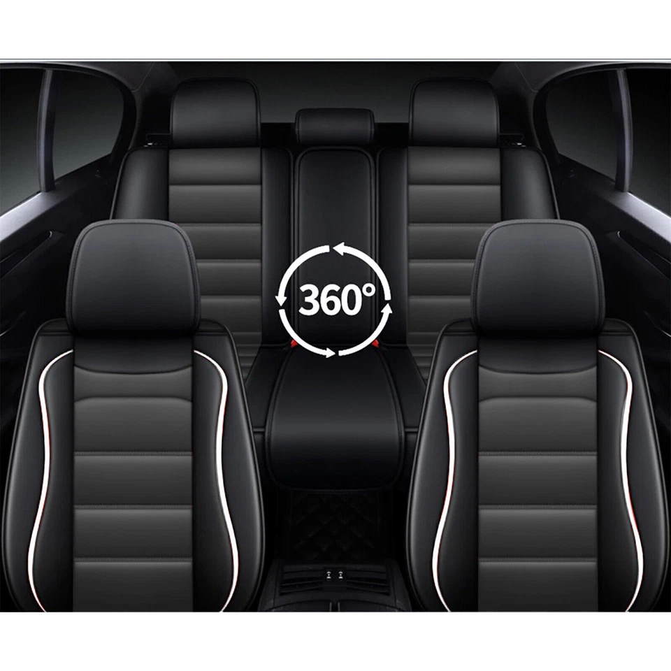 For Mitsubishi Outlander Sport 2011-2024 Car 5-Seat Covers Accessories PU Gray - Imagem 2 de 4