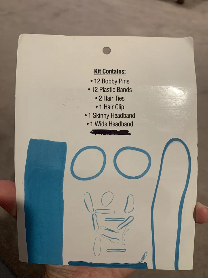 Kit de emergencia Tie Me Pretty Hair (elección de kit rosa o kit azul) Foto 4 de 4