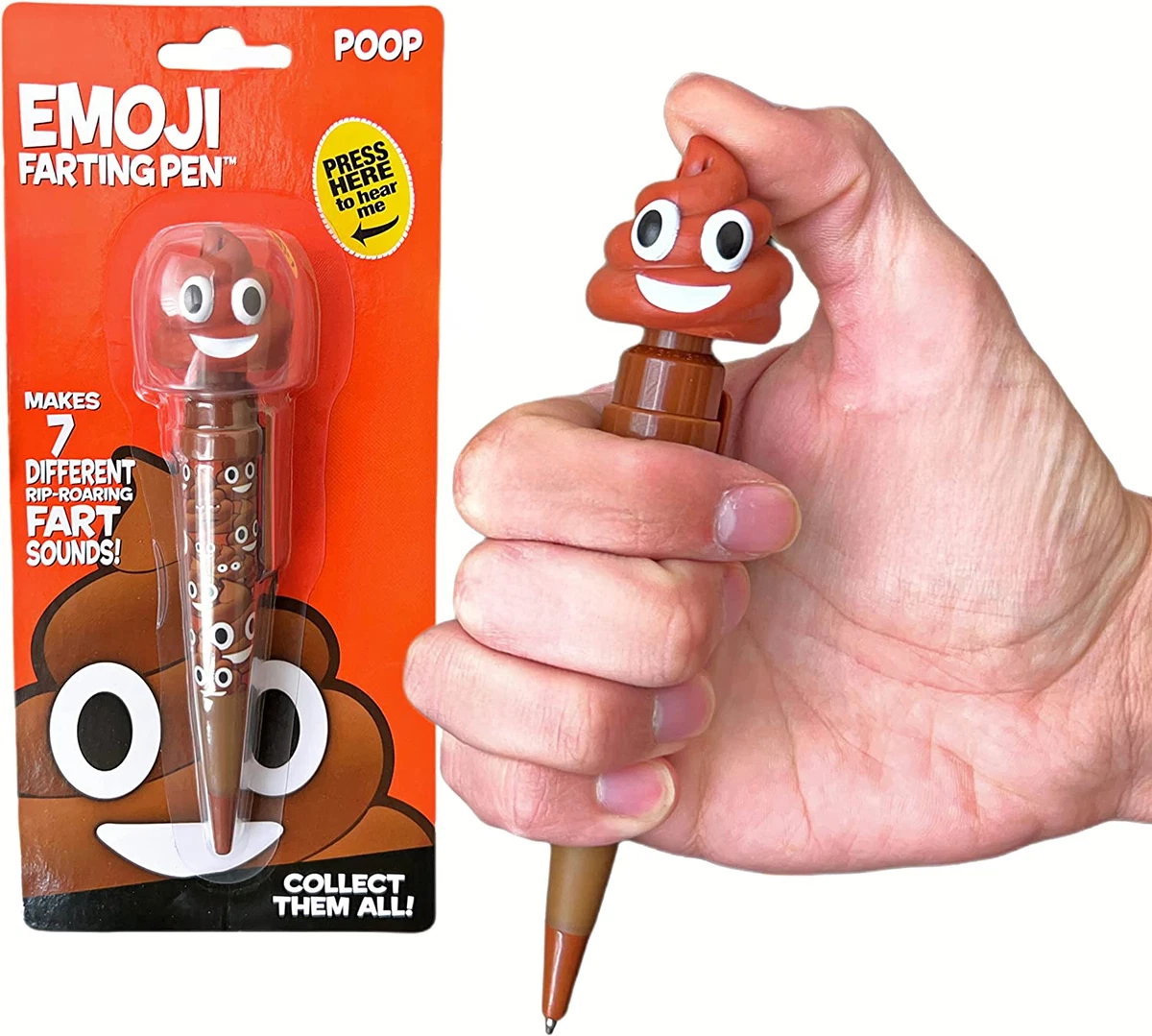 Farting Poop Emoji Pen 7 Funny Sounds Christmas Stocking Stuffers