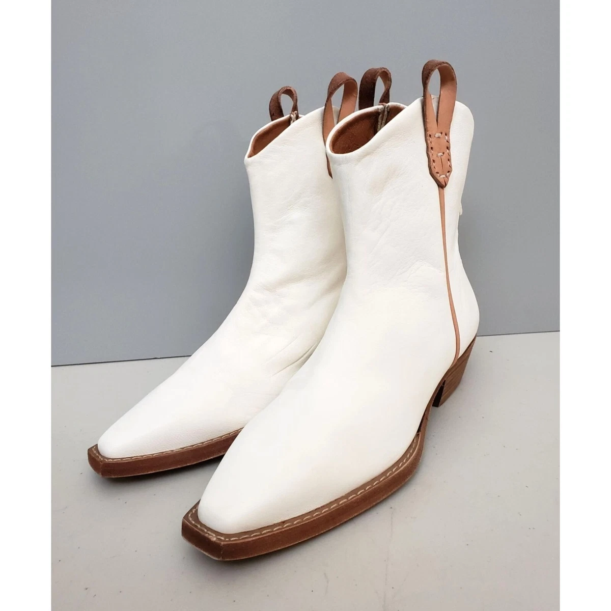 Free people white boots cheap