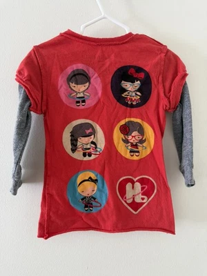Harajuku Lovers Girls Red Tops, Shirts & T-Shirts for Girls for